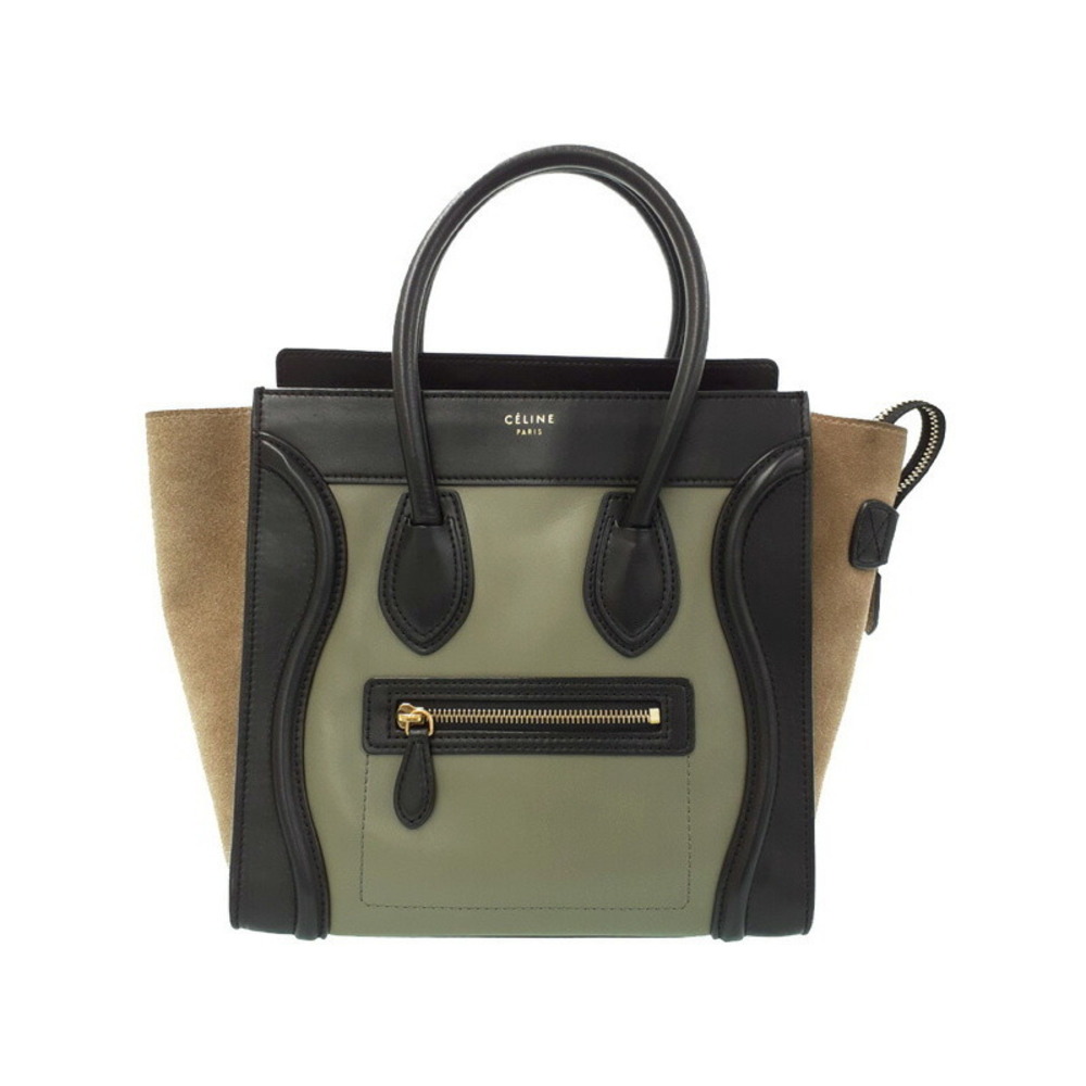 Celine Shopper Tote Calfskin Handbag Shoulder Leather - Picture 2 of 9